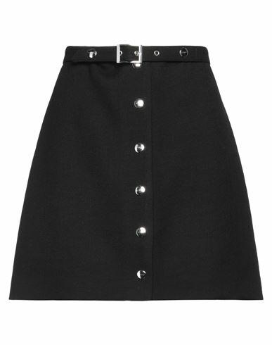 Etro Woman Mini skirt Black Virgin Wool Cover