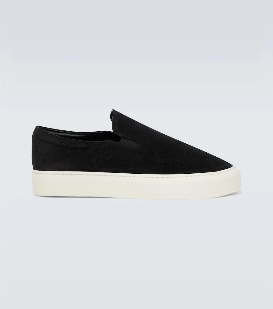 The Row Dean suede slip-on shoes Cover