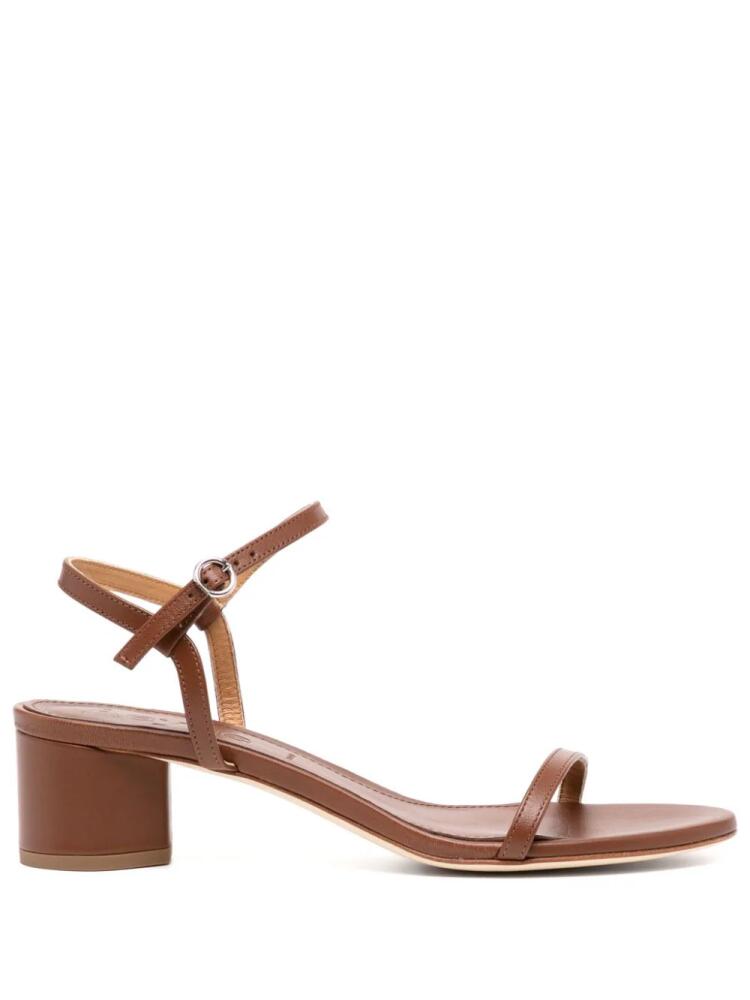 Aeyde Immi 50mm leather sandals - Brown Cover