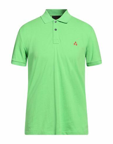 Peuterey Man Polo shirt Acid green Cotton Cover