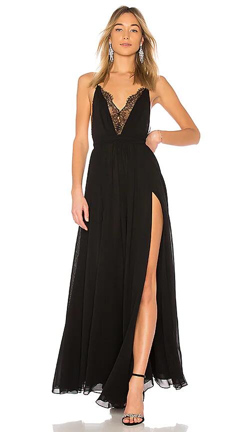 Michael Costello x REVOLVE Justin Gown in Black Cover