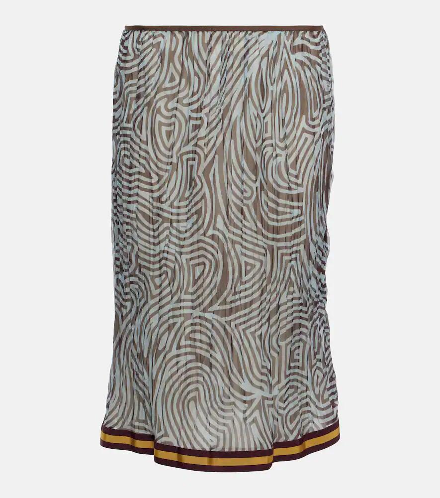 Dries Van Noten Silk voile midi skirt Cover