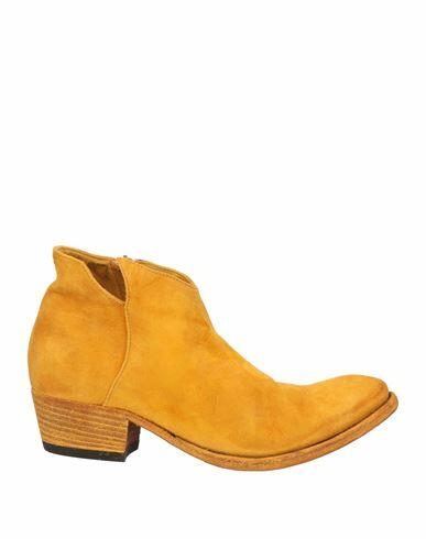 Pantanetti Woman Ankle boots Ocher Leather Cover