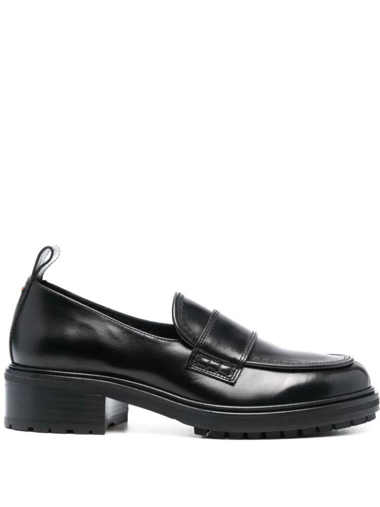 Aeyde Ruth 40mm leather loafers - Black Cover