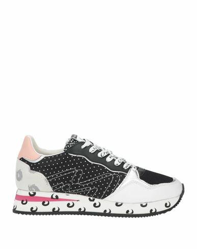 Manila Grace Woman Sneakers Black Leather, Textile fibers Cover