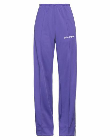 Palm Angels Woman Pants Purple Polyester, Recycled polyester Cover