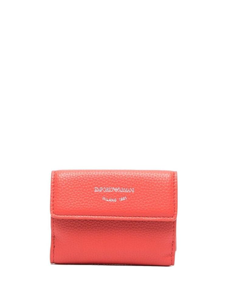 Emporio Armani logo-stamp wallet - Orange Cover