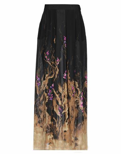 Alberta Ferretti Woman Maxi skirt Black Silk Cover