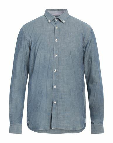 North Sails Man Shirt Slate blue Cotton Cover