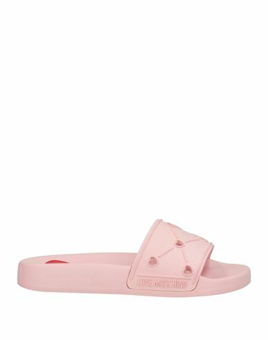 Love Moschino Woman Sandals Blush Rubber Cover