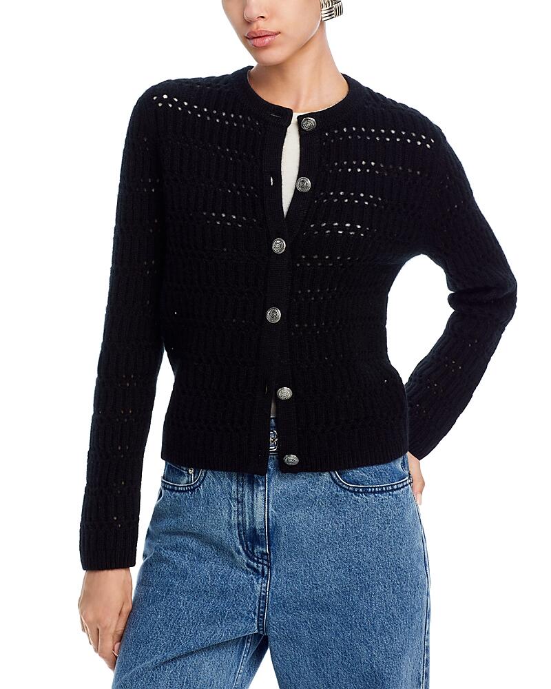 C by Bloomingdale's Cashmere Crochet Cardigan - Exclusive Cover