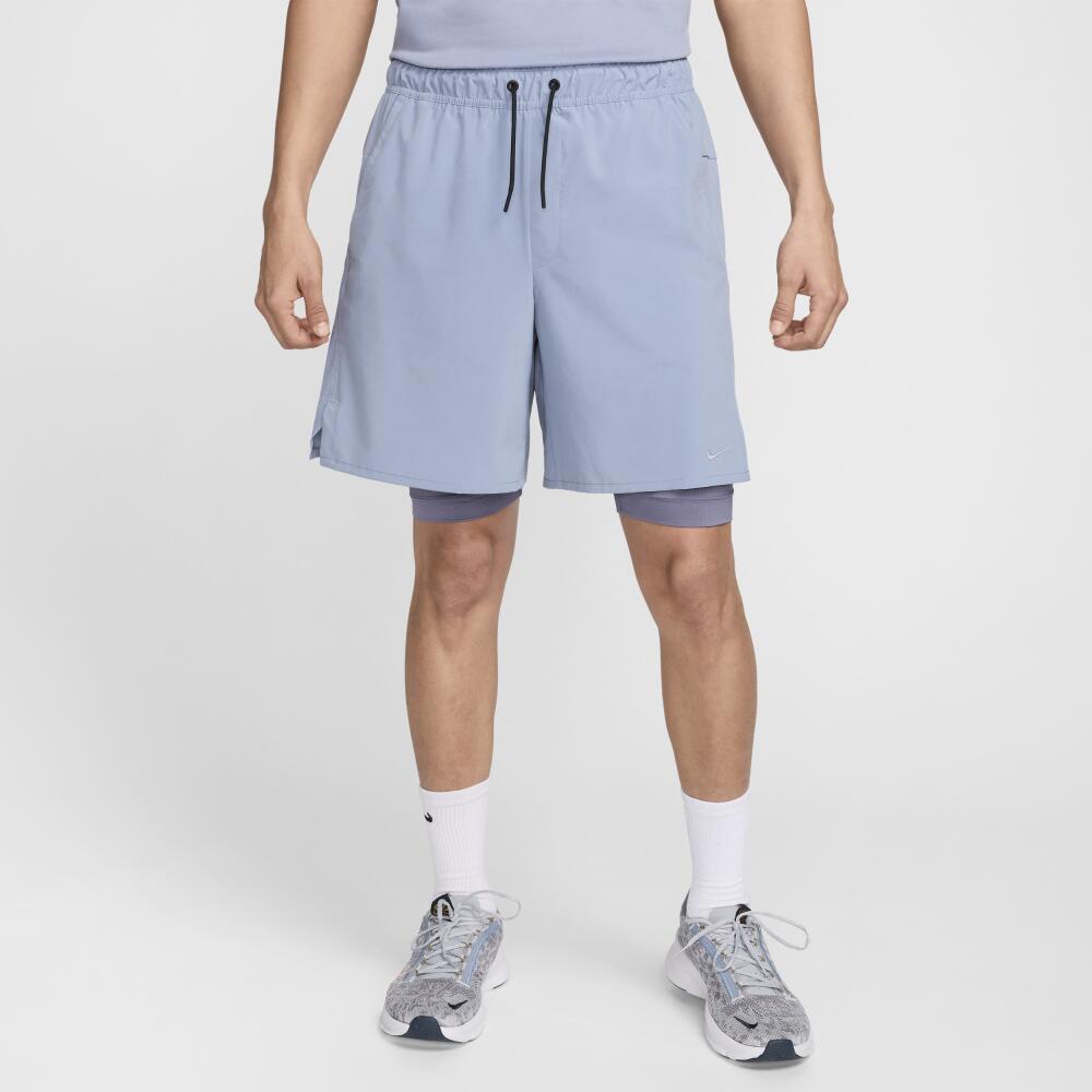 Nike Men's Unlimited Dri-FIT 7" 2-in-1 Versatile Shorts in Blue Cover