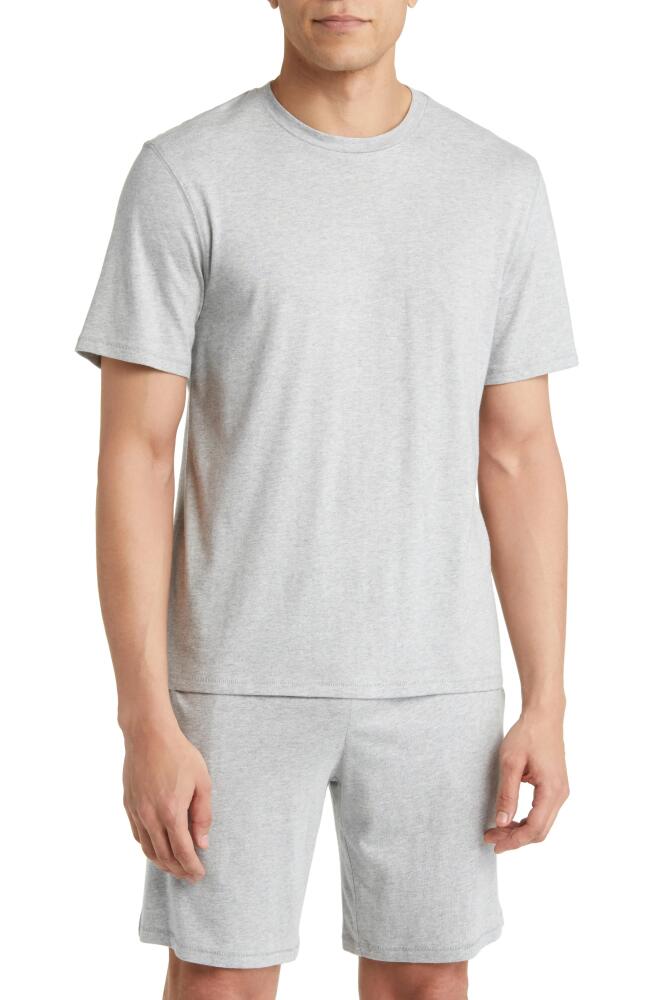 Nordstrom Cotton & Tencel Modal Crewneck T-Shirt in Grey Heather Cover