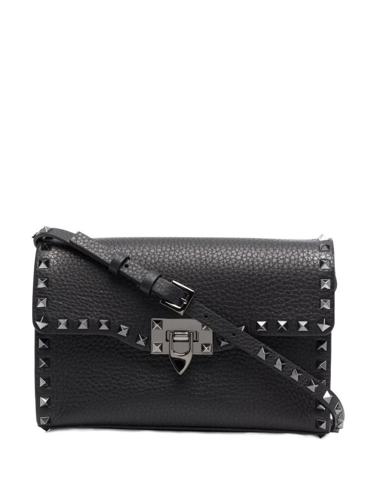 Valentino Garavani small Rockstud leather crossbody bag - Black Cover