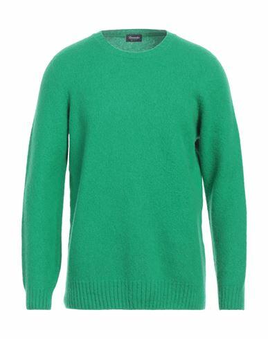 Drumohr Man Sweater Green Lambswool Cover