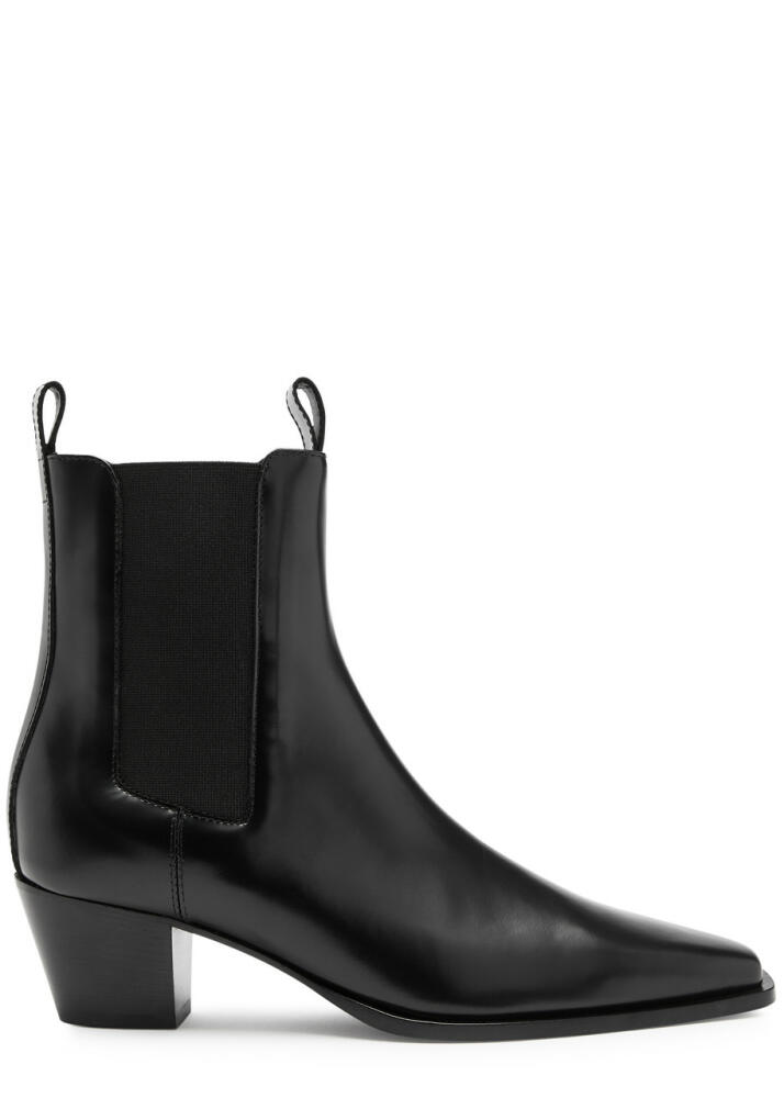 Toteme The City 50 Leather Ankle Boots - Black Cover