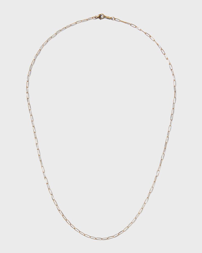 Sarah Chloe Melange 14K Gold Paper Clip Chain Necklace Cover