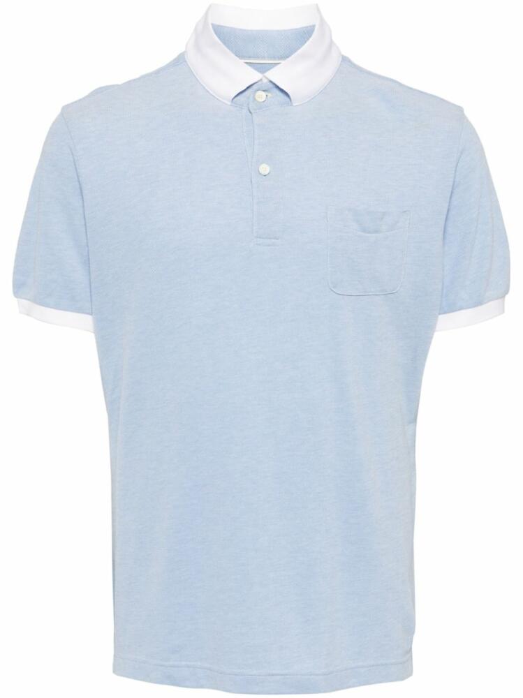 Private Stock The Midas cotton polo shirt - Blue Cover