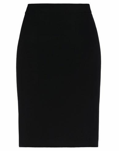 Boutique Moschino Woman Midi skirt Black Polyester, Elastane Cover