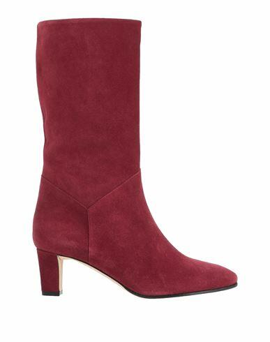 Alberta Ferretti Woman Boot Burgundy Soft Leather Cover