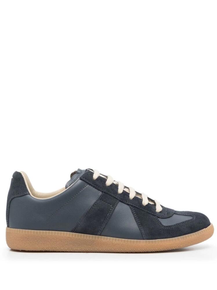 Maison Margiela Replica low-top leather sneakers - Blue Cover