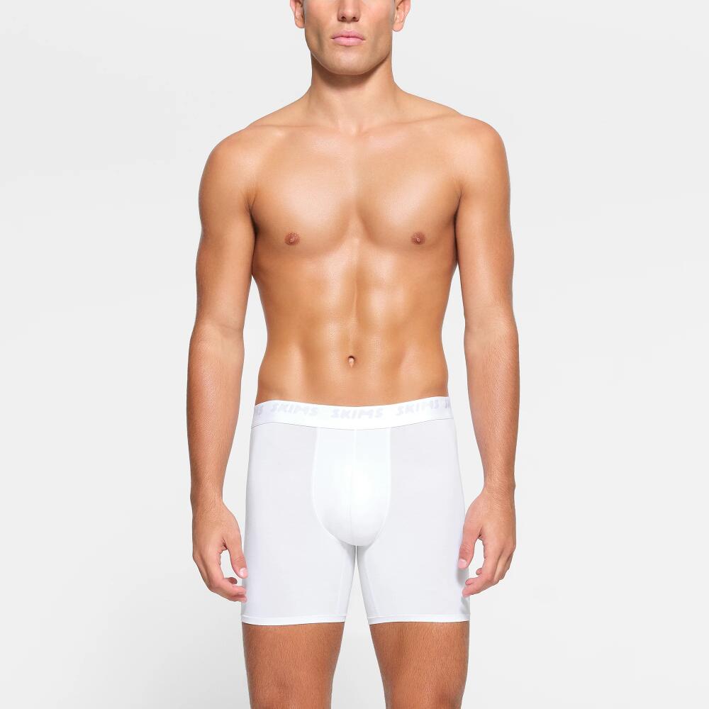 SKIMS Mens 5" Boxer Brief 3-Pack | White | 5X | SKIMS Stretch Cover