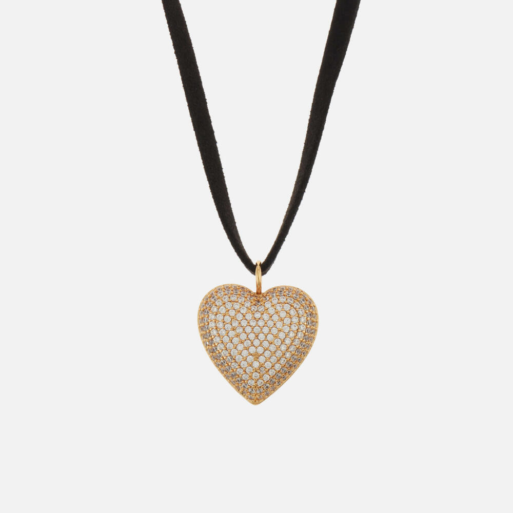 Crystal Haze Queen of Hearts Pendant Gold-Plated Necklace Cover