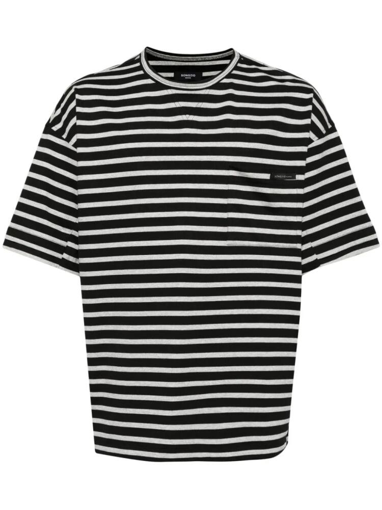 SONGZIO Origin Paris striped T-shirt - Black Cover