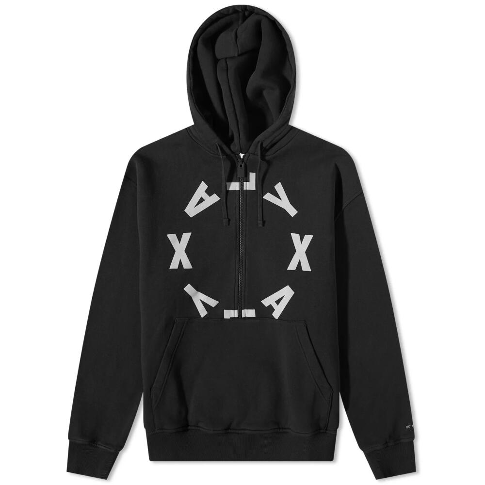 1017 ALYX 9SM Men's Circle Logo Popover Hoodie in Black Cover