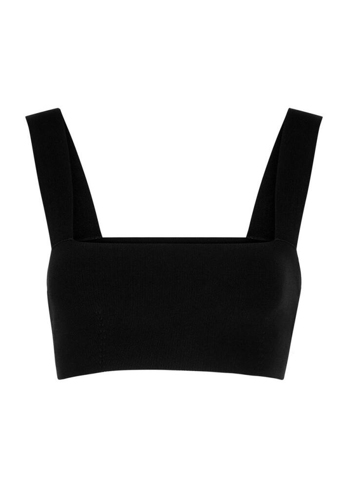 Victoria Beckham VB Body Stretch-knit bra top - Black Cover