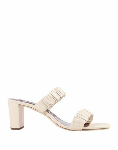 Staud Frankie Ruched Sandal Woman Sandals Ivory Goat skin Cover