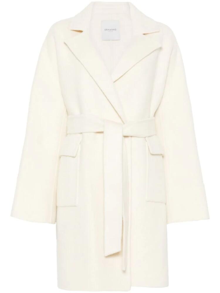 ERMANNO FIRENZE belted coat - Neutrals Cover