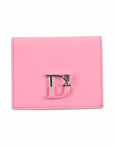 Dsquared2 Woman Wallet Pink Calfskin Cover