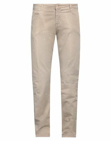 Mr Massimo Rebecchi Man Pants Beige Cotton, Elastane Cover