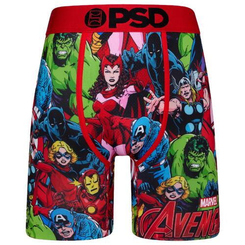 PSD Avengers Squad Underwear - Mens Green/Red/Blue Cover