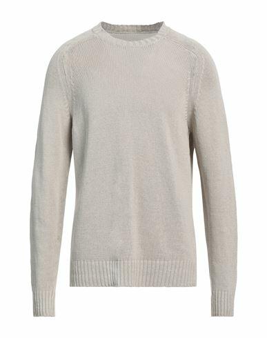 Circolo 1901 Man Sweater Light grey Linen, Cotton Cover