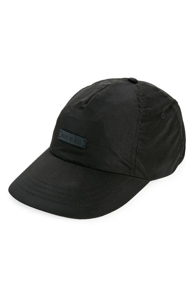 Fear of God Logo Baseball Cap in Black Cover