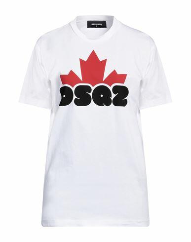 Dsquared2 Man T-shirt White Cotton Cover