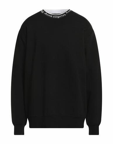 Acne Studios Man Sweatshirt Black Viscose, Cotton Cover