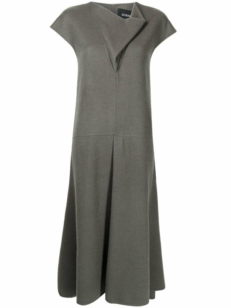 Goen.J cowl-neck wool-blend dress - Grey Cover