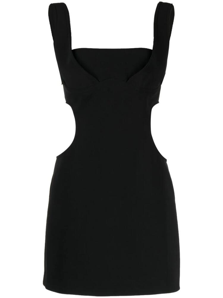 Marine Serre Double Crepe cut-out tailored dress - Black Cover