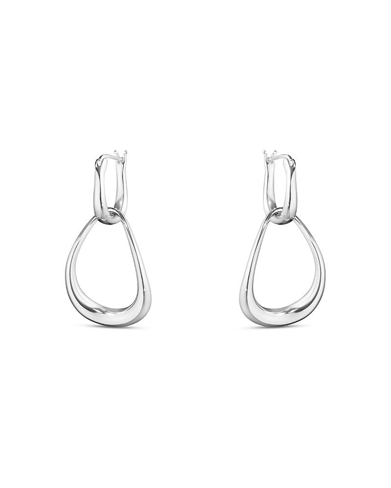 Georg Jensen Sterling Silver Offspring Double Drop Earrings Cover