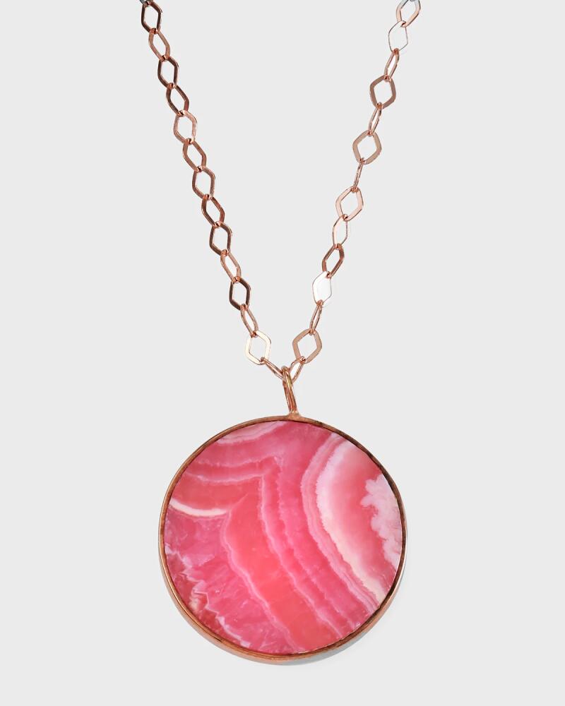 GINETTE NY Ever Jumbo Rhodocrosite Disc Necklace Cover