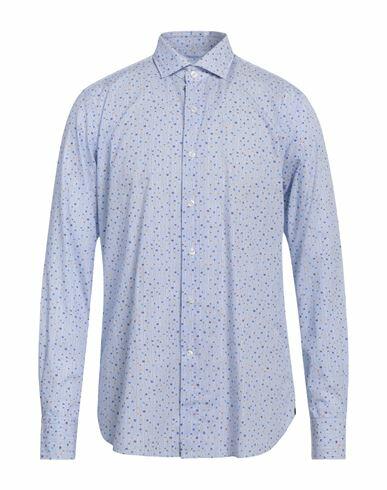 Orian Man Shirt Sky blue Cotton Cover