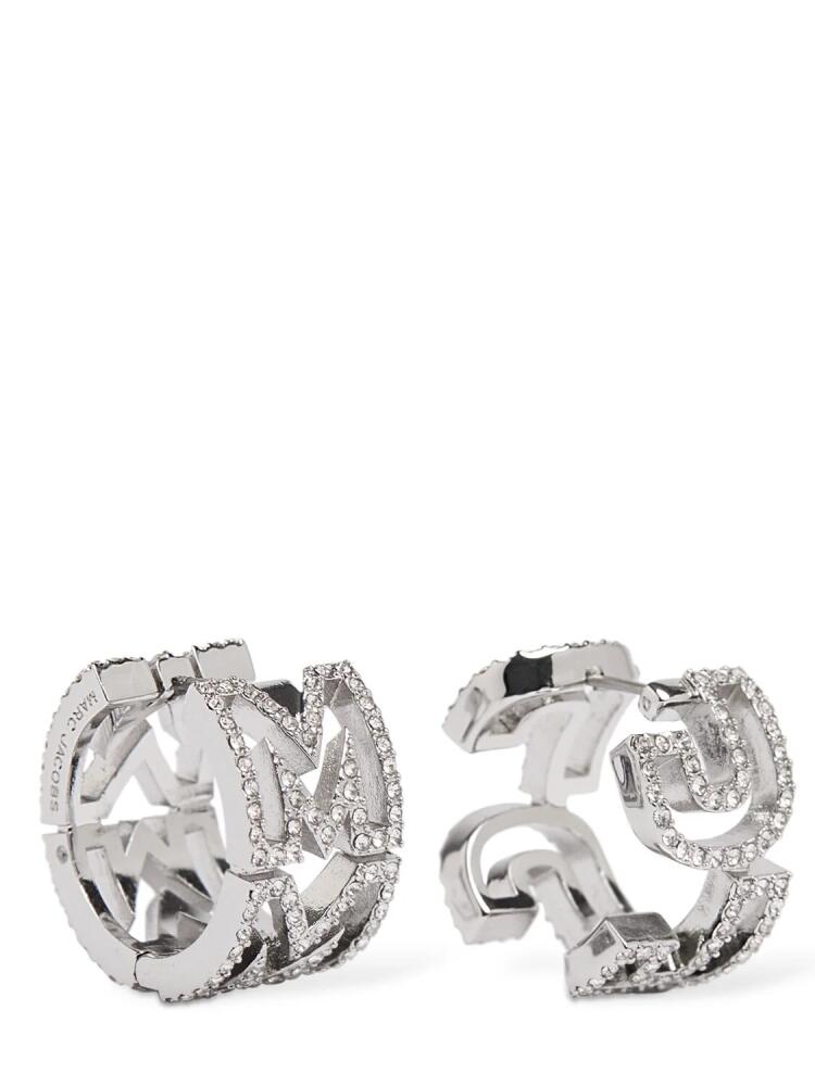 MARC JACOBS Monogram Crystal Hoop Earrings Cover