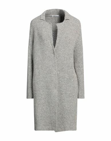 Kangra Woman Coat Dove grey Alpaca wool, Cotton, Polyamide, Wool, Elastane Cover