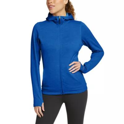 Eddie Bauer Women's Grid Fleece Full-Zip Hoodie Cover