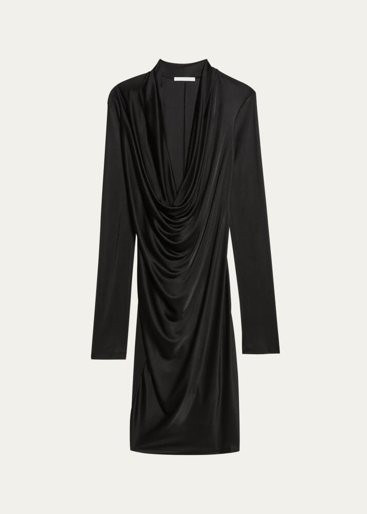 Helmut Lang Liquid Jersey Cowl-Neck Dress Cover