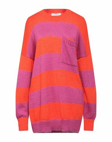 Jw Anderson Woman Sweater Orange Acrylic, Mohair wool, Polyamide Cover