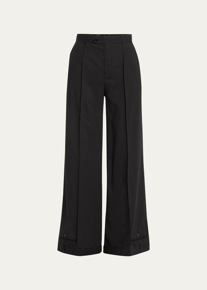 bettter Upside Down Wide-Leg Wool Pants Cover